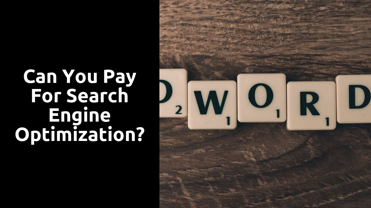 Can you pay for search engine optimization?