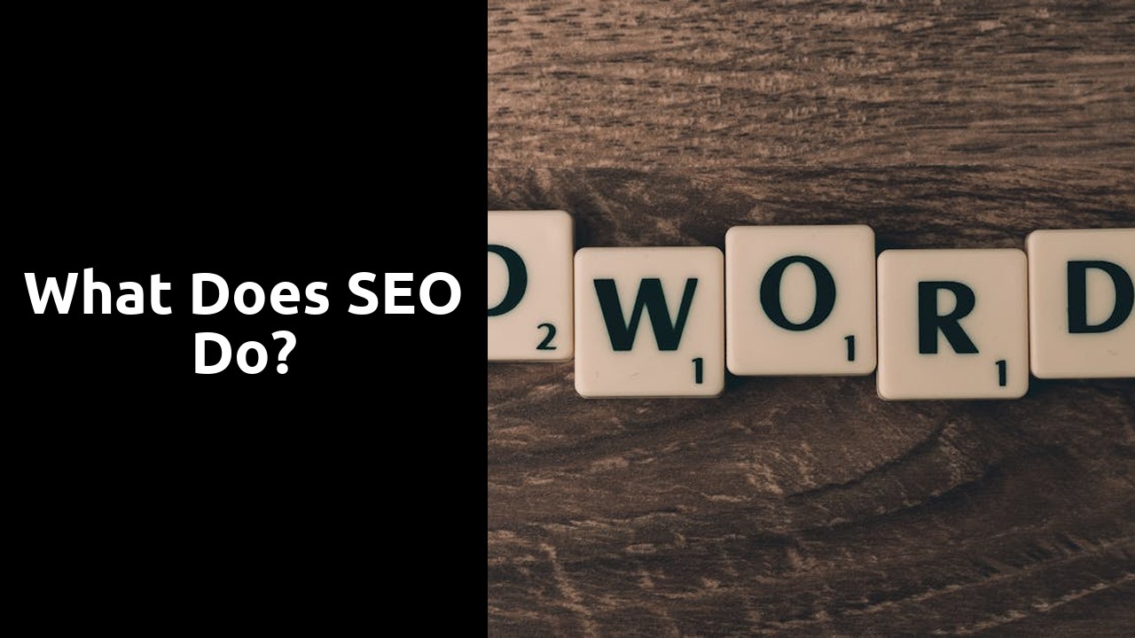 What does SEO do?